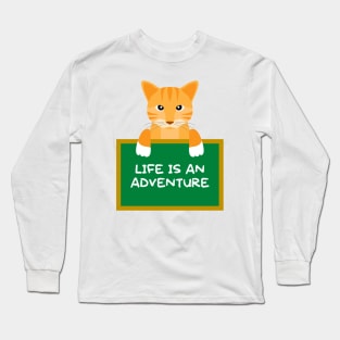 Advice Cat - Life Is An Adventure Long Sleeve T-Shirt